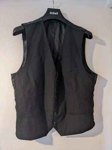 Mens primark black waistcoat - mens,