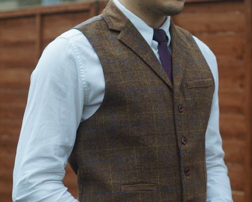 Mens milano tweed collared - mens,