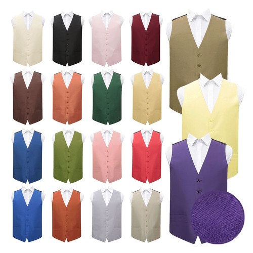 Mens waistcoat plain shantung - mens,