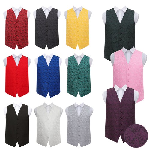 Mens boys waistcoat woven - mens,