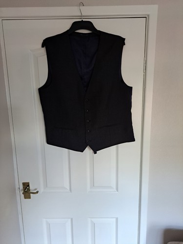 Next waistcoat grey mens size - grey,