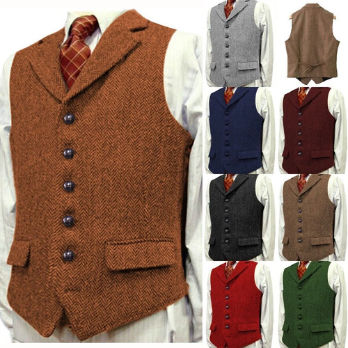 Mens tweed waistcoats - mens,