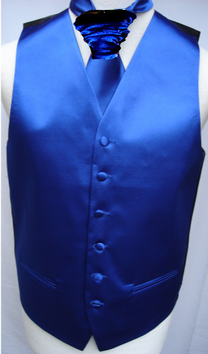 Mens plain satin waistcoat - mens,