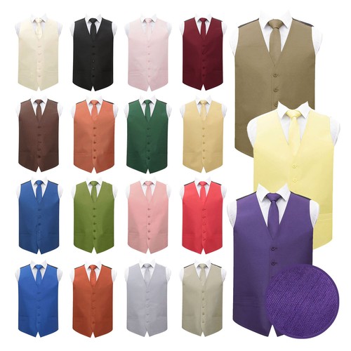 Mens waistcoat tie set - &,