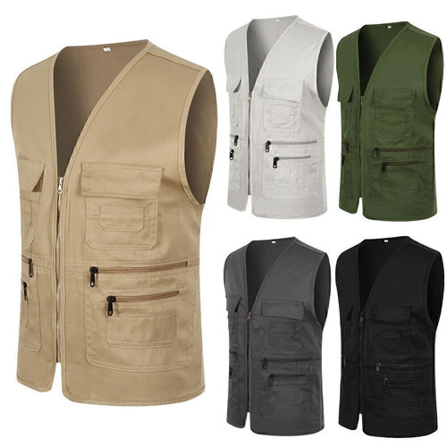 Mens multi pocket - multi-pocket, vest