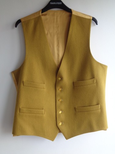 Mustard pure wool waistcoat - pure,