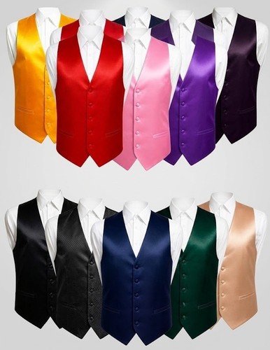 Mens satin formal waistcoat - mens,